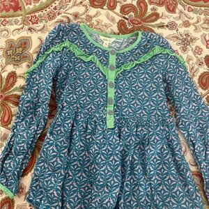 Matilda Jane Blue and Green Kids Blouse - Size 10